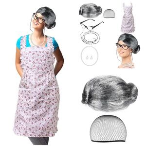 New Grandma Halloween Costume -- 100 Day Costume -- One Size fits‎ most